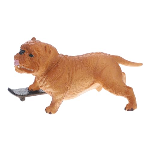 KOMBIUDA Hundemodell Nutztiermodell Hundekuchendeckel shöne bescherung Kinder lernspielzeug Modelle Spielzeuge Simulation realistischer Hundefiguren Tiermodell aus Kunststoff künstlich von KOMBIUDA