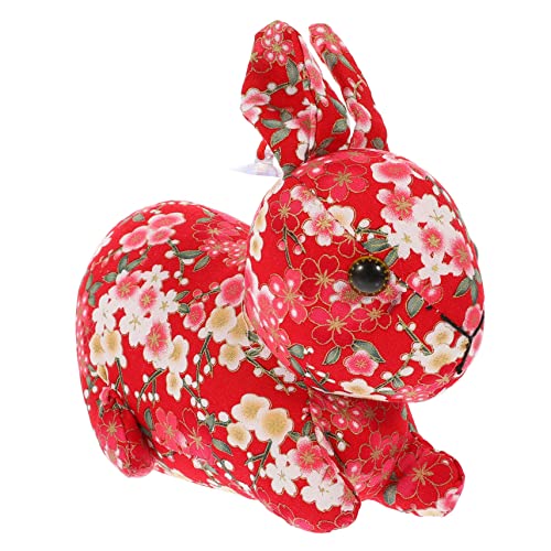 KOMBIUDA Jahr des Kaninchen Maskottchens Plüschhase Plüschkaninchen Stofftier Plüschhase Dekoration Für Das Neue Jahr Plüschtier Tierspielzeug Hase Geburtstagsdekoration KOMBIUDA Jahr des Kaninchen Maskottchens Plüschhase Plüschkaninchen Stofftier Plüschhase Dekoration Für Das Neue Jahr Plüschtier Tierspielzeug Hase Geburtstagsdekoration von KOMBIUDA