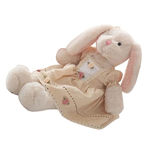 KOMBIUDA Kaninchen Plüschtier Kuschelhase Kuscheltiere Für Eiscreme Kuscheltiere Für Jungen Häschen Kawaii Plüschtiere Für Mädchen Pp Baumwolle Weiß von KOMBIUDA