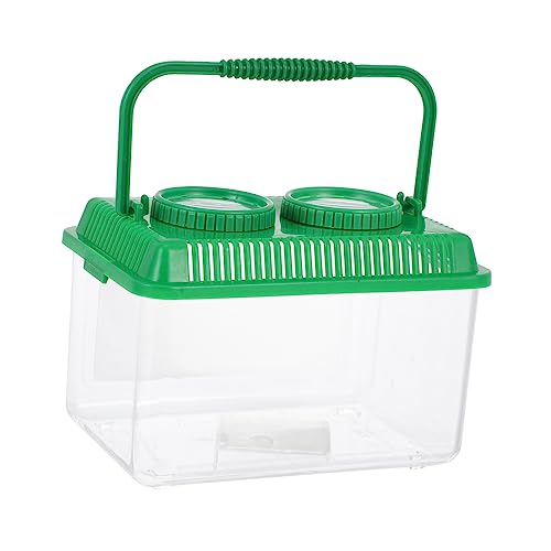 KOMBIUDA Kasten Beobachtungsbox für Insekten fangen tragbarer Käferbehälter Insektenbeobachtung Outdoor-Insektenkäfig Käfig im Freien Lupengehäuse aus Kunststoff Plastik Green KOMBIUDA Kasten Beobachtungsbox für Insekten fangen tragbarer Käferbehälter Insektenbeobachtung Outdoor-Insektenkäfig Käfig im Freien Lupengehäuse aus Kunststoff Plastik Green von KOMBIUDA