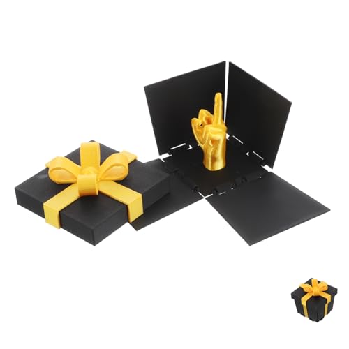 KOMBIUDA Kasten Überraschungsgeschenkbox Urlaubsgeschenkbeutel Kleine Urlaubstaschen Urlaubsverpackungsbeutel Urlaub Goody Boxen Goodie-Boxen Fingerspielzeug Streichboxen Black Plastik von KOMBIUDA