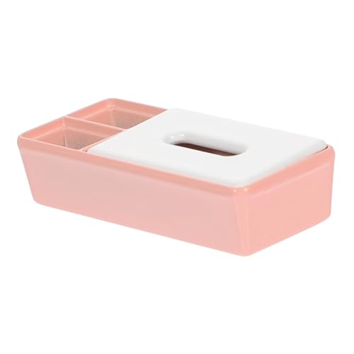 KOMBIUDA Kasten Zubehör für Puppenhausmodelle Storage Boxes aufbwahrungs-Box Dekoration kinderzimmer Present Ideas Miniatur-Badezimmeraccessoire Dekorationen für Taschentuchhalter Eisen Rosa von KOMBIUDA