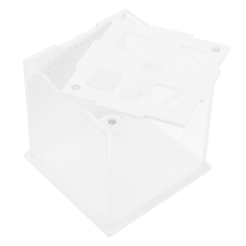 KOMBIUDA Kastenkasten Brutkasten für Stabheuschrecken Haustierfälle Zubehör für springende Spinnen Reptilienzuchtbehälter Springender Spinnenlebensraum Haustierboxen Acryl Transparent von KOMBIUDA