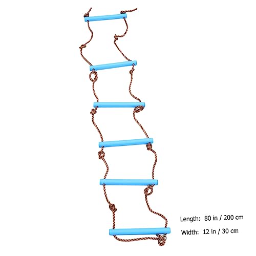 KOMBIUDA Kinderkletterleiter Outdoor draußen Schaukel Outdoor kinderschaukeln schaukeln außerhalb von Sportartikeln Kinderleiter Blue von KOMBIUDA