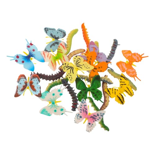 KOMBIUDA Kognitives Für Die Früherziehung Insektenspielzeug Für Schmetterlingsspielzeug Für Schmetterlingsspielzeugfiguren Tierspielzeug Für Früherziehung Raupen Aus Kunststoff von KOMBIUDA