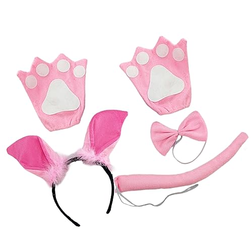 KOMBIUDA Kostümset für Schweineohren Fliege Handschuhe Tierkostüm für Halloween und Cosplay Events Lustiges und Accessoire für Bühnenauftritte KOMBIUDA Kostümset für Schweineohren Fliege Handschuhe Tierkostüm für Halloween und Cosplay Events Lustiges und Accessoire für Bühnenauftritte von KOMBIUDA