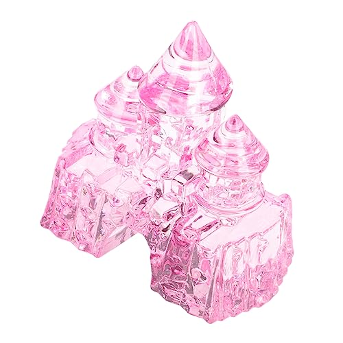 KOMBIUDA Kristallburg Mädchengeburtstag Mädchen Schlossspielzeug Für Mädchen Kinderzimmer Ornament Kinderschloss Basteln Schloss Schlossschmuck Acryl Rosa von KOMBIUDA