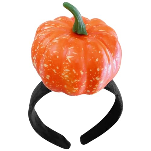 KOMBIUDA Kürbis Haarschmuck Einzigartiger Halloween Haarreif aus Resin für Erwachsene Langlebig und Pflegeleicht für Kostümpartys und Fotorequisiten von KOMBIUDA