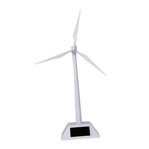 KOMBIUDA Kunststoffmodelle Desktop-Turbinenmodell Kunststoff-Windturbinenmodell weiß zum Drehen des Windmühlenventilators von KOMBIUDA