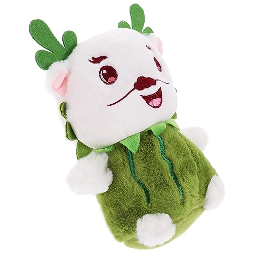 KOMBIUDA Kuscheliger Plüsch Drache Süße Dragon Doll im Wassermelonen Stil Dekoratives Stofftier für Erwachsene für Zuhause von KOMBIUDA