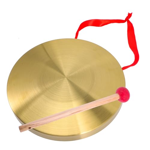 KOMBIUDA Lautes Chinesisches Gong Instrument Kupfer Gong mit Schlägel Tragbares Schlaginstrument für Hochwasserwarnung Vielseitiges Percussion Zubehör und Party Requisit KOMBIUDA Lautes Chinesisches Gong Instrument Kupfer Gong mit Schlägel Tragbares Schlaginstrument für Hochwasserwarnung Vielseitiges Percussion Zubehör und Party Requisit von KOMBIUDA