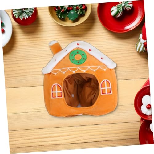 KOMBIUDA Lebkuchenhaus Kostüm Hut Weihnachten Kopfschmuck Leichtes Lebendiges Design mit Farbenfrohem Cartoon-motiv für Festliche Partys und Foto-requisiten KOMBIUDA Lebkuchenhaus Kostüm Hut Weihnachten Kopfschmuck Leichtes Lebendiges Design mit Farbenfrohem Cartoon-motiv für Festliche Partys und Foto-requisiten von KOMBIUDA