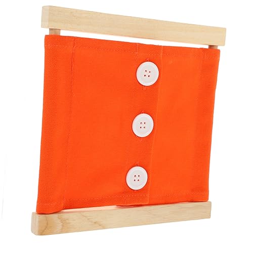 KOMBIUDA Lehrhilfen Für Die Anziehpraxis Kleid-lernspielzeug Fleißiges Board- Stapeln Babyspielzeug Besetztes Brett Für Kleinkinder Aktivitätstafel Zappeln Hölzern Orange KOMBIUDA Lehrhilfen Für Die Anziehpraxis Kleid-lernspielzeug Fleißiges Board- Stapeln Babyspielzeug Besetztes Brett Für Kleinkinder Aktivitätstafel Zappeln Hölzern Orange von KOMBIUDA