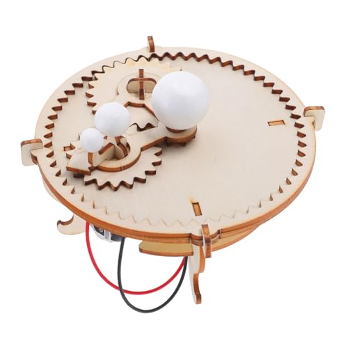 KOMBIUDA Lehrmittel für naturwissenschaftliche Experimente Solarsystem-Kit astronomische Lehrmittel Wissenschaftliche Experimente für Science Tools hölzern Beige von KOMBIUDA