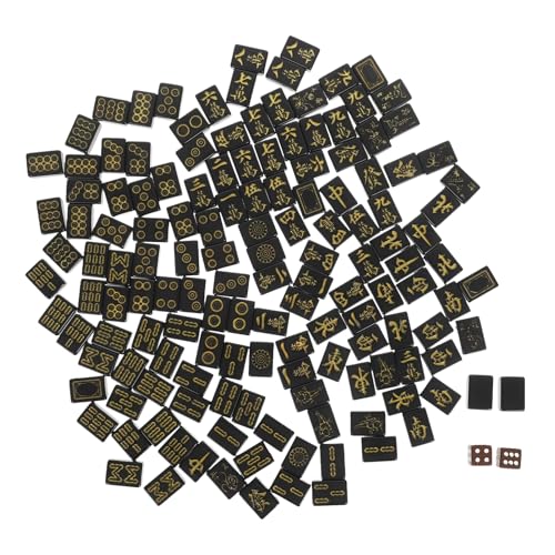 KOMBIUDA Leichtes und Kompaktes Mahjong Spiel für Reisen Outdoor Geselligkeit und Wohnheime Traditionelles Chinesisches Spiel mit Langlebigen Melamin und Würfeln für Altersgruppen KOMBIUDA Leichtes und Kompaktes Mahjong Spiel für Reisen Outdoor Geselligkeit und Wohnheime Traditionelles Chinesisches Spiel mit Langlebigen Melamin und Würfeln für Altersgruppen von KOMBIUDA