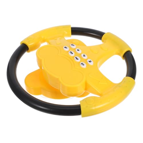 KOMBIUDA Lenkrad mit Saugnapf Realistische Simulation Interaktives Fahrspielzeug für Kleinkinder Tragbar für Auto und Zuhause Sicherer Kunststoff Soundeffekte Lernspielzeug von KOMBIUDA