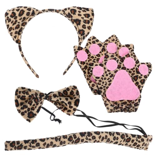 KOMBIUDA Leoparden Kostüm für Erwachsene Teilig Cosplay Accessoires Tier Stirnband Handschuhe Fasching Karneval Halloween Party Zubehör KOMBIUDA Leoparden Kostüm für Erwachsene Teilig Cosplay Accessoires Tier Stirnband Handschuhe Fasching Karneval Halloween Party Zubehör von KOMBIUDA