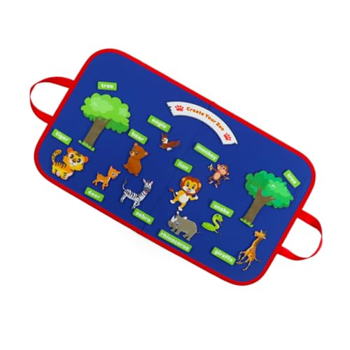 KOMBIUDA Lernspielzeug Filzset für Pädagogisches DIY Storyboard Wiederverwendbares Filzspielzeug mit Tierfiguren Kreatives Fingerspiel für Kleinkinder und Vorschüler Blau KOMBIUDA Lernspielzeug Filzset für Pädagogisches DIY Storyboard Wiederverwendbares Filzspielzeug mit Tierfiguren Kreatives Fingerspiel für Kleinkinder und Vorschüler Blau von KOMBIUDA