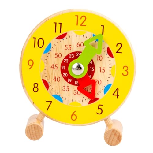 KOMBIUDA Pädagogisches Lernspielzeug Aus Holz Sicher Für Jungen Und Mädchen Entwickelt EIN Zeitgefühl Einfache Uhr Für Die Früherziehung KOMBIUDA Pädagogisches Lernspielzeug Aus Holz Sicher Für Jungen Und Mädchen Entwickelt EIN Zeitgefühl Einfache Uhr Für Die Früherziehung von KOMBIUDA