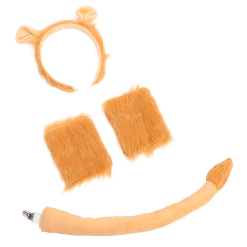 KOMBIUDA Lion Kostüm Teilig mit Weichem Plüsch Stirnband Verstellbaren Samtigen Handschuhen und Dekorativem Bequemes Tierkostüm Zubehör für Party Karneval Rollenspiel KOMBIUDA Lion Kostüm Teilig mit Weichem Plüsch Stirnband Verstellbaren Samtigen Handschuhen und Dekorativem Bequemes Tierkostüm Zubehör für Party Karneval Rollenspiel von KOMBIUDA
