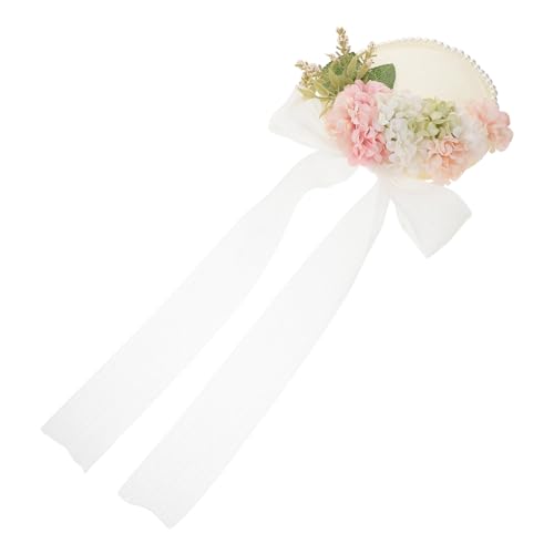 KOMBIUDA Lolita Haarschmuck Sweet Fresh Style Kleines Vintage Fascinator mit Versteckter Klammer für Damen Party Hochzeit Tea Party Cosplay Kopfschmuck KOMBIUDA Lolita Haarschmuck Sweet Fresh Style Kleines Vintage Fascinator mit Versteckter Klammer für Damen Party Hochzeit Tea Party Cosplay Kopfschmuck von KOMBIUDA