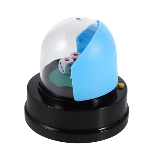 KOMBIUDA Lucky Roller Cup Dice Automatic Cup Unterhaltungswürfel Automatisch Würfelrolltablett Würfelspiele Dice Cups Tavletop Game Tisch Brettspiel Plastik Sky-Blue von KOMBIUDA