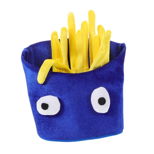 KOMBIUDA Verspielter Pommes-Frites-Hut für Kinder und Erwachsene für Geburtstagspartys Halloween und Straßenfotografie von KOMBIUDA