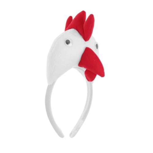 KOMBIUDA Lustiges Hahnen Haarband Weißer Hahn Kopfstück Party Cosplay Stirnband Foto Requisite für Geburtstags und Festival Kostüme KOMBIUDA Lustiges Hahnen Haarband Weißer Hahn Kopfstück Party Cosplay Stirnband Foto Requisite für Geburtstags und Festival Kostüme von KOMBIUDA
