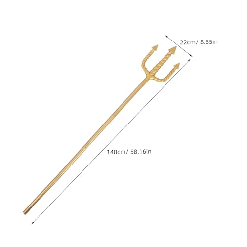 KOMBIUDA Dreizackstab Aus Kunststoff Mit Goldenem Finish Kostümzubehör Für Halloween-Partys Und Cosplay Abgerundete Spitzen Für Sicheren Gebrauch Einfach Zusammenbaubar KOMBIUDA Dreizackstab Aus Kunststoff Mit Goldenem Finish Kostümzubehör Für Halloween-Partys Und Cosplay Abgerundete Spitzen Für Sicheren Gebrauch Einfach Zusammenbaubar von KOMBIUDA