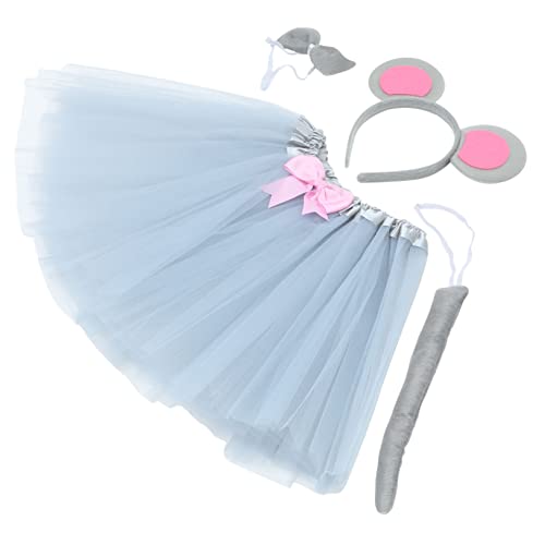 KOMBIUDA Mäuse Kostüm Set Karneval Tier Cosplay Accessoires mit Headband Schleife und für Geburtstag Party Maskerade KOMBIUDA Mäuse Kostüm Set Karneval Tier Cosplay Accessoires mit Headband Schleife und für Geburtstag Party Maskerade von KOMBIUDA