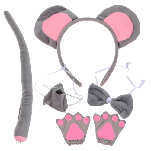 KOMBIUDA Mäuseohren Stirnband mit Handschuhe Schleife Kostüm accessoires für Karneval Geburtstag Cosplay Party KOMBIUDA Mäuseohren Stirnband mit Handschuhe Schleife Kostüm accessoires für Karneval Geburtstag Cosplay Party von KOMBIUDA