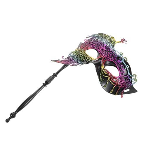 KOMBIUDA Maskerade Maske mit Stab für Frauen für Prom Cosplay Themenpartys Leicht Atemberaubend für Unvergessliche Nächte KOMBIUDA Maskerade Maske mit Stab für Frauen für Prom Cosplay Themenpartys Leicht Atemberaubend für Unvergessliche Nächte von KOMBIUDA