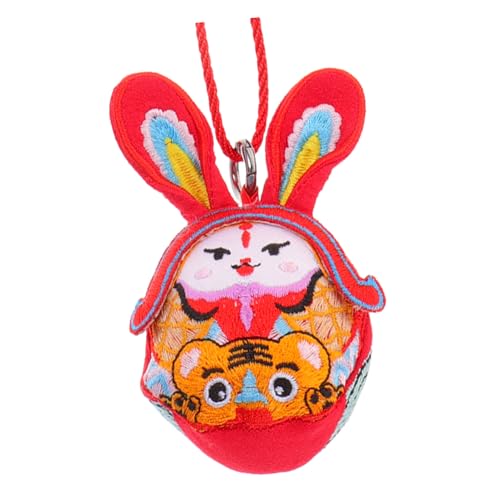 KOMBIUDA Maskottchenpuppe Sternzeichen Hase Puppe Hase Kuscheltiere Kuschelhase Sternzeichen Tierpuppe Hase Plüschanhänger Plüschhase Kuscheltier Plüschkaninchen Kinderspielzeug Baumwolle von KOMBIUDA
