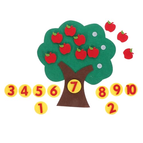 KOMBIUDA Mathematikspielzeug aus Filz mit Zahlen und Zählspiel für Vorschulkinder Weiches Sicheres Material Pädagogisches Lernspielzeug für Addition und Subtraktion für Kindergarten und von KOMBIUDA