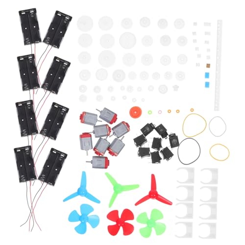 KOMBIUDA Mechanische Zahnräder Physik Experiment Spielset Schaltkreis Experimentierblöcke Schaltkreis Experimentierset Schaltkreise Lernspielzeug Räder Für DIY von KOMBIUDA