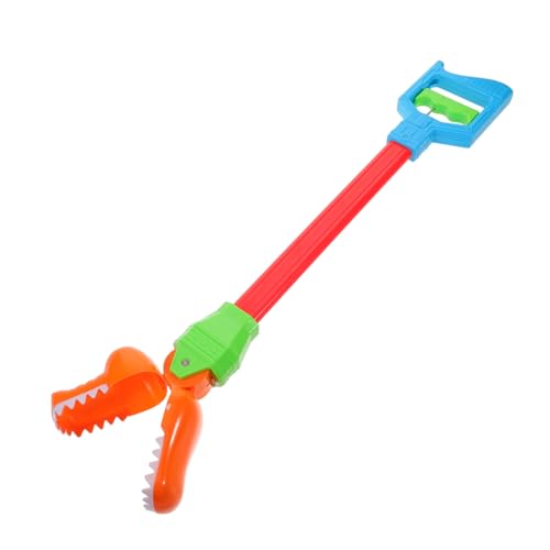 KOMBIUDA Mechanischer Aufnehmclip Manipulator Mit Dinosaurierkopf Krokodilkopf Greifer Müllclip Greifzange Roboter Picker Dinosaurierclip Orange Kunststoff von KOMBIUDA