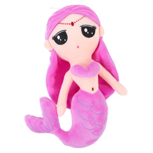KOMBIUDA Meerjungfrau Puppe gefüllte meerjungfrau Cartoon-Puppe Kinderspielzeug kinderzimmerdeko Room Decoration Cartoon-Meerjungfrau-Puppe Meerjungfrau- Plüsch Violett von KOMBIUDA