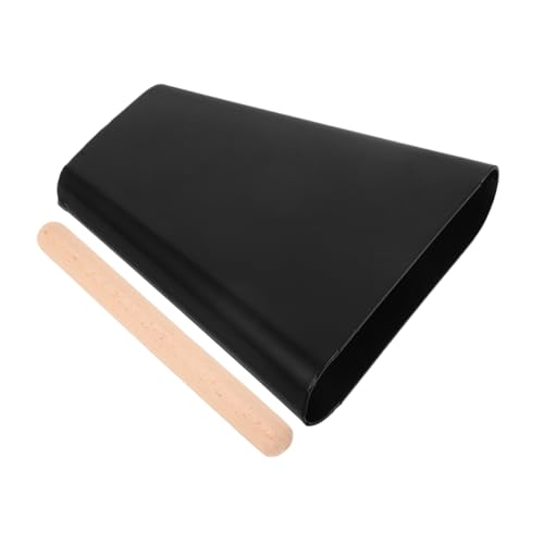 KOMBIUDA Metal Cowbell Percussion Instrument Kleine Leichte Kuhglocke mit Schlägel Klarer für Bühne Training Outdoor Schlagzeug Zubehör von KOMBIUDA