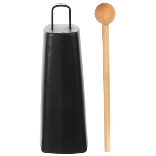KOMBIUDA Metall Kuhglocke Percussion Instrument Langlebig Robust für Sportveranstaltungen Musikförderung Rhythmisch Entwickeln Einfache Handhabung von KOMBIUDA