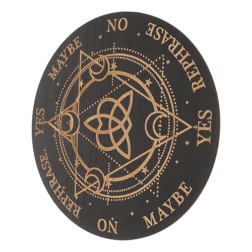 KOMBIUDA Metaphysisches Pendelbrett aus Langlebiges Wahrsage und Meditationsbrett mit Kunstvollen Gravuren Spirituelle Altar Dekoration für Zuhause für Esoterikliebhaber von KOMBIUDA
