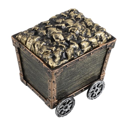 KOMBIUDA Kinder-schatzkiste in Form Eines Bergbauwagens Kleine Aufbewahrungs-schatzkiste Aus Kunststoff Piratenkiste Spielzeug Aus Kunststoff Partygeschenk von KOMBIUDA