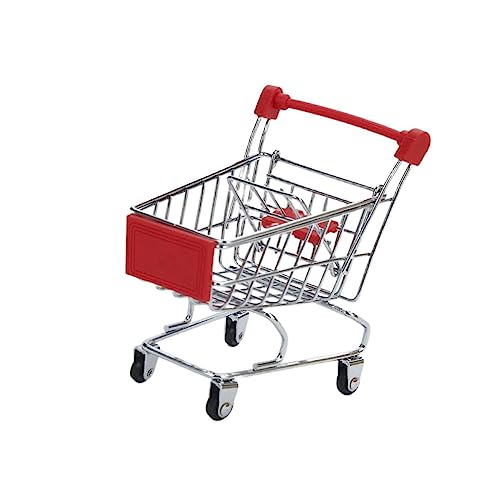 KOMBIUDA Mini Einkaufswagen Roter Einkaufswagen Für Aufbewahrungsbehälter Für Simulation Trolley Größe KOMBIUDA Mini Einkaufswagen Roter Einkaufswagen Für Aufbewahrungsbehälter Für Simulation Trolley Größe von KOMBIUDA