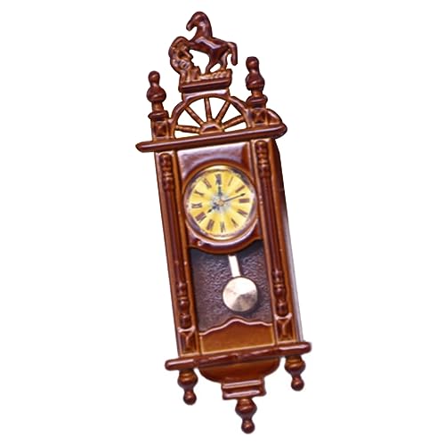 KOMBIUDA Mini Hausdekor Minimalistische Abdeckung Dekorative Uhr Kleine Digitale Uhr Miniatur Kit Puppenhaus Auto Vintage Wanduhr Pendeluhr Dekoration Braune Legierung KOMBIUDA Mini Hausdekor Minimalistische Abdeckung Dekorative Uhr Kleine Digitale Uhr Miniatur Kit Puppenhaus Auto Vintage Wanduhr Pendeluhr Dekoration Braune Legierung von KOMBIUDA