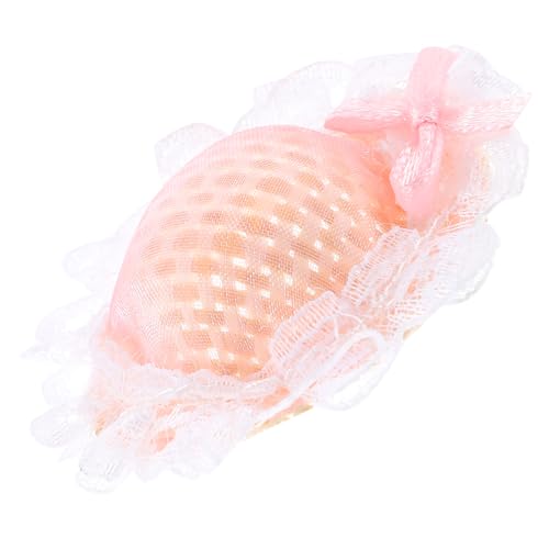 KOMBIUDA Mini Hut Ornament Bambus Feenpuppe Winzige Mini Strohhüte Zum Basteln Feen Rosa Stoff KOMBIUDA Mini Hut Ornament Bambus Feenpuppe Winzige Mini Strohhüte Zum Basteln Feen Rosa Stoff von KOMBIUDA