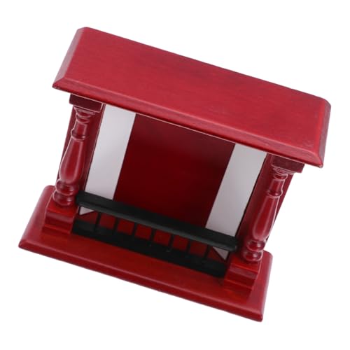 KOMBIUDA Mini Kamin Modell Heimdekoration Mini Hauskamin Miniatur Puppenhausmöbel Rot KOMBIUDA Mini Kamin Modell Heimdekoration Mini Hauskamin Miniatur Puppenhausmöbel Rot von KOMBIUDA