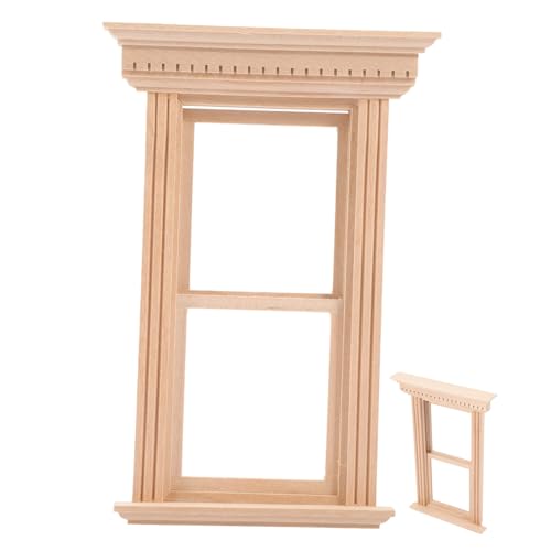 KOMBIUDA Mini Möbel Gewellter Spiegel Kleiner Spiegel Mit Licht Puppenmöbel Simulieren Flache Möbel Kleine Tierfiguren Simulation Schlafzimmerdekor Türmöbel Szene Aus Holz von KOMBIUDA