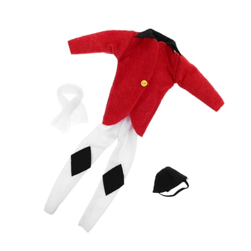 KOMBIUDA Mini Reitanzug für Puppen Equestrian Outfit mit Jacke Reitleggings und Schal Formgeschnittenes Pferdereiterset für Puppen zum Anziehen Sammeln KOMBIUDA Mini Reitanzug für Puppen Equestrian Outfit mit Jacke Reitleggings und Schal Formgeschnittenes Pferdereiterset für Puppen zum Anziehen Sammeln von KOMBIUDA