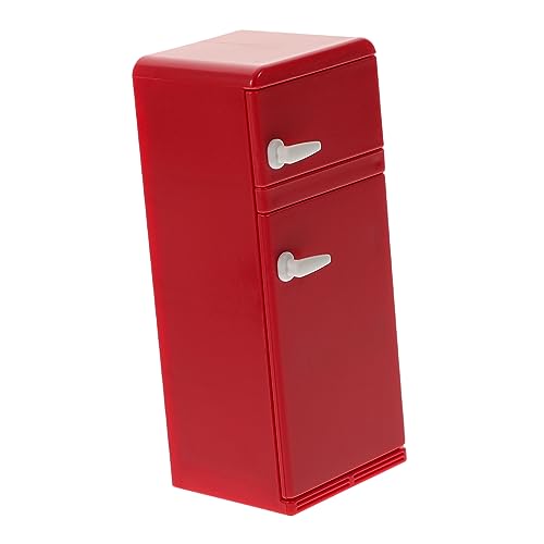 KOMBIUDA Mini-Schlafzimmer-Accessoires Mini-kühlschrank-Ornament Miniaturmöbel Und Accessoires Miniaturkühlschrank Zum Basteln Küchenminiaturen Mini-Ornamente Zum Basteln Rot Plastik KOMBIUDA Mini-Schlafzimmer-Accessoires Mini-kühlschrank-Ornament Miniaturmöbel Und Accessoires Miniaturkühlschrank Zum Basteln Küchenminiaturen Mini-Ornamente Zum Basteln Rot Plastik von KOMBIUDA