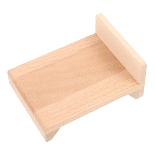 KOMBIUDA Mini-Schlafzimmer-Accessoires Miniaturen Miniaturbett Tun So, DASS Sie Minibett Puppenstubenmöbel Mini-hausbett Miniaturen Zum Basteln Holz von KOMBIUDA