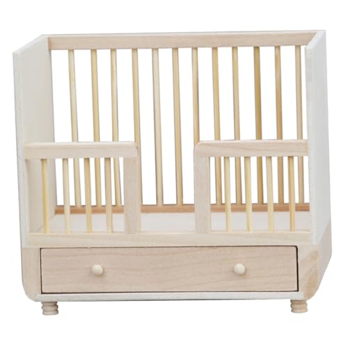 KOMBIUDA Mini-hausbett Aus Holz Puppenschlafbett Modell Miniaturmöbel Spielzeug Bett Für Puppenhaus Exquisit Mini Hausdekor KOMBIUDA Mini-hausbett Aus Holz Puppenschlafbett Modell Miniaturmöbel Spielzeug Bett Für Puppenhaus Exquisit Mini Hausdekor von KOMBIUDA